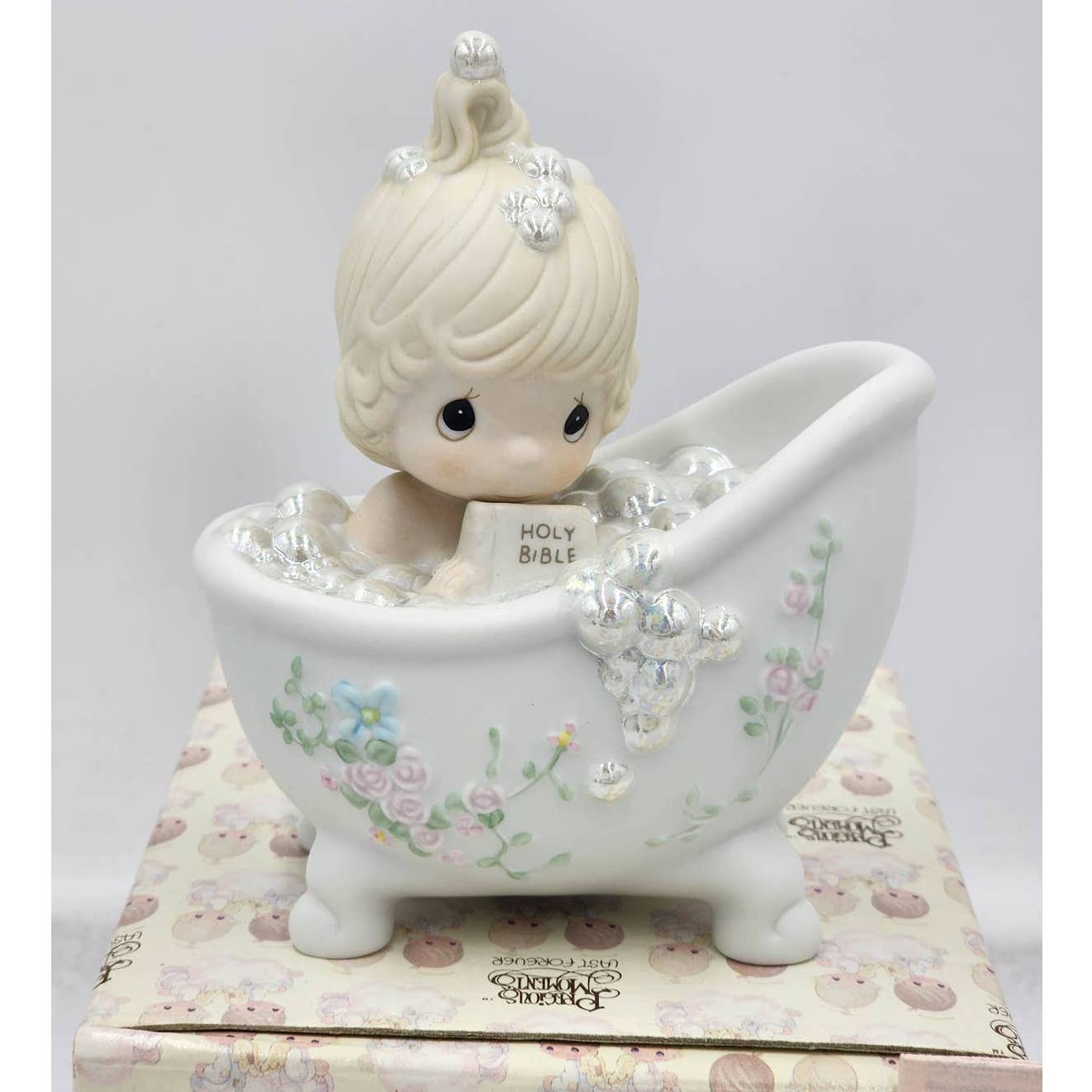 Precious Moments Figurine He Cleansed My Soul 100277 Christianity Box Tags