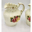 Jade Porcelain 3D Rose Floral Pitcher Set of 2