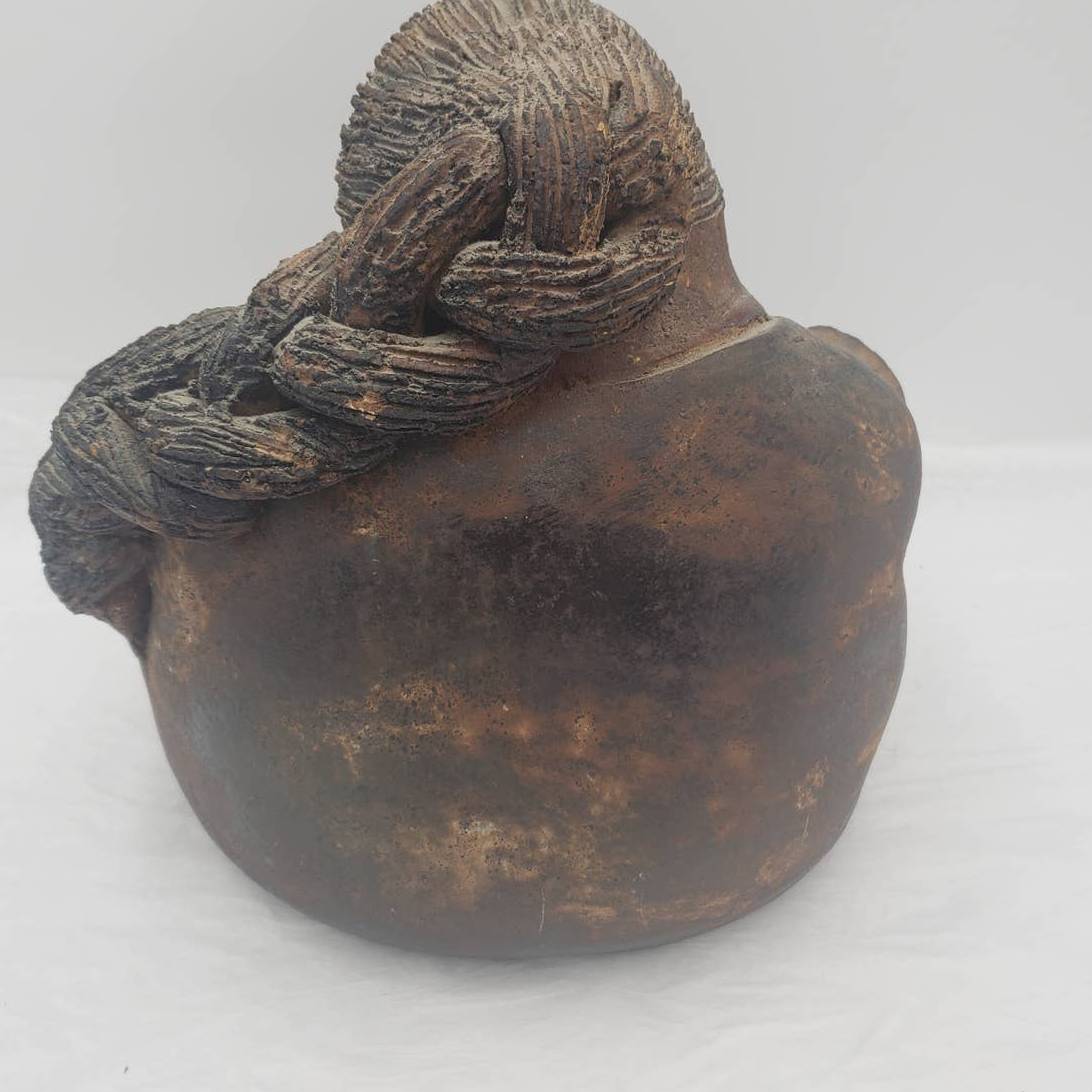 Primitive Aztec Style Rare Statue Mexican Folk Art Abuela Central America 11"