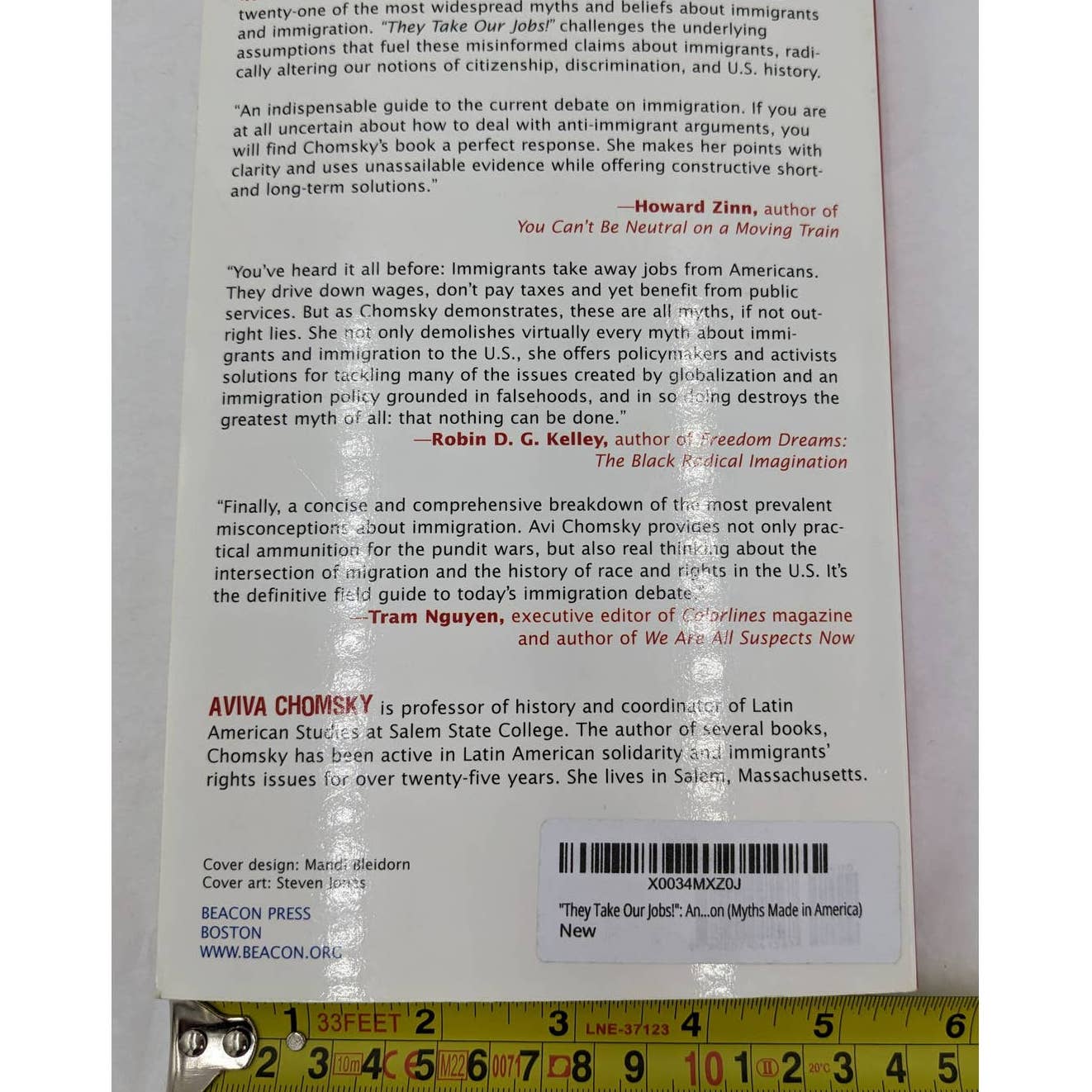 They Take Our Jobs And 20 Other Myths About Immigration 2007 By Aviva Chomsky