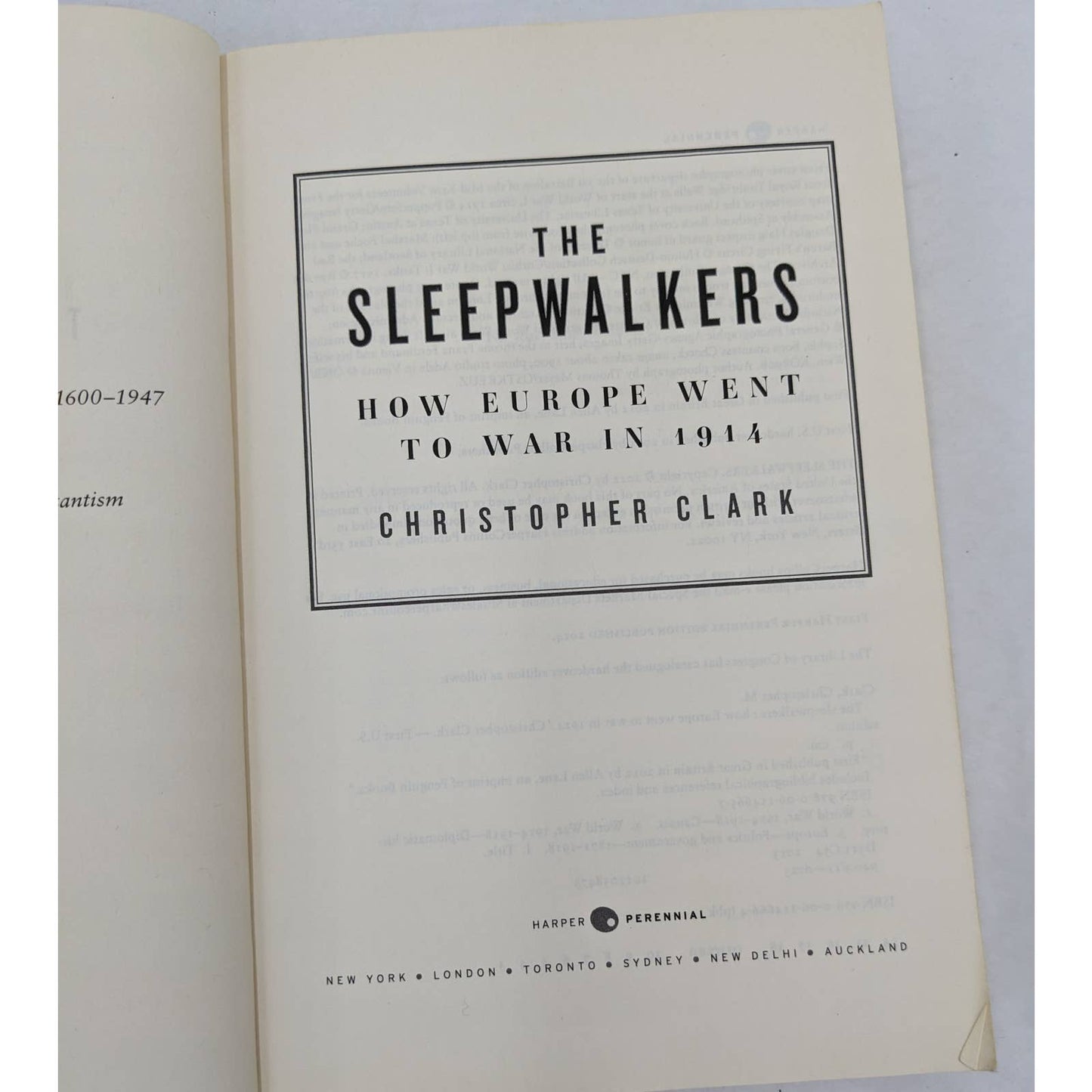 The Sleepwalkers How Europe Went To War In 1914 Christopher Clark WWI History