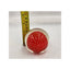 Paperweight Glass Vintage Art Glass Clear Red Bubble Design Controlled Bubble 2"