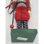 Nutcracker Red Bird Cane Glittered 15" Tall