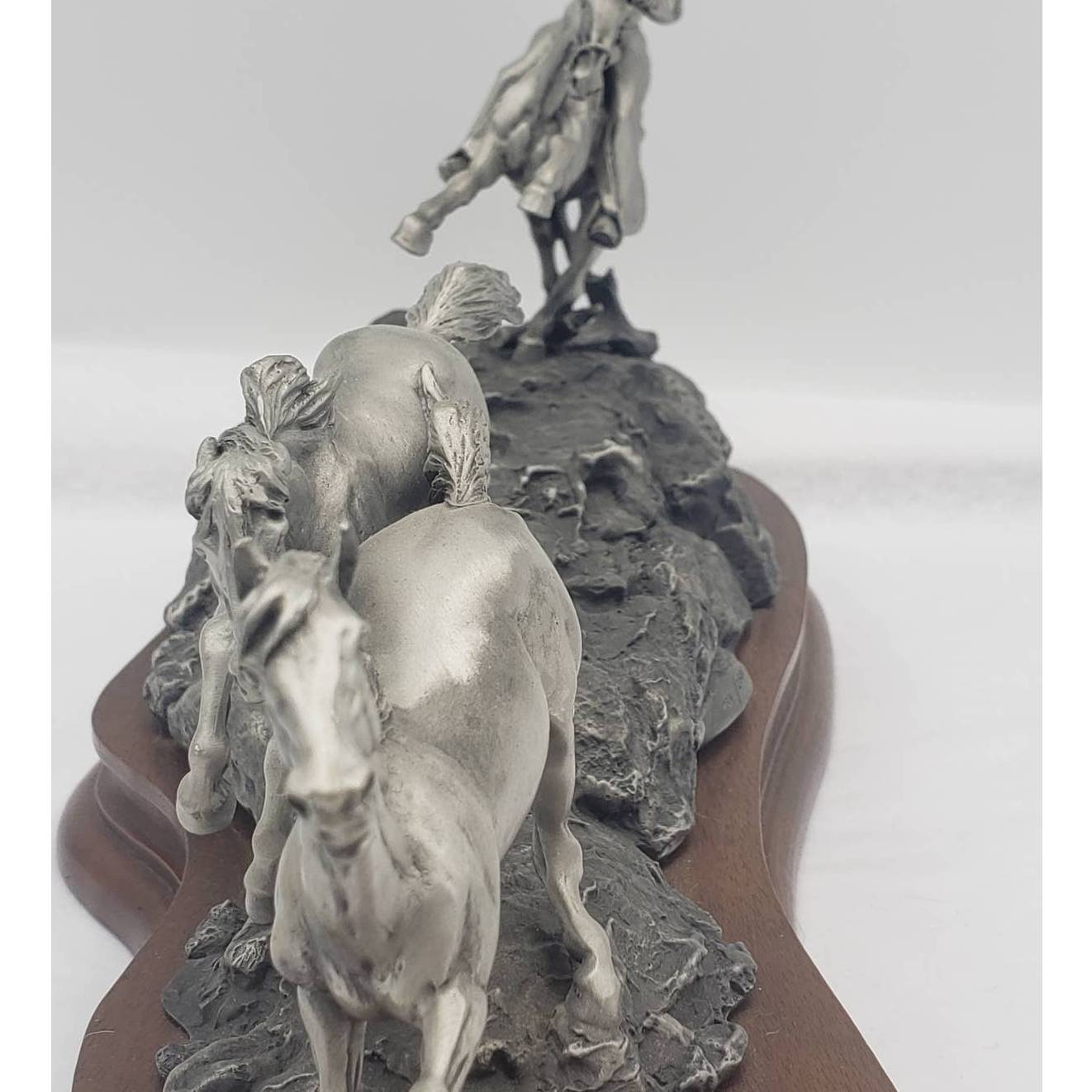 Chilmark Pewter Polland Mustanger Western Sculpture Limited Edition 734/2500