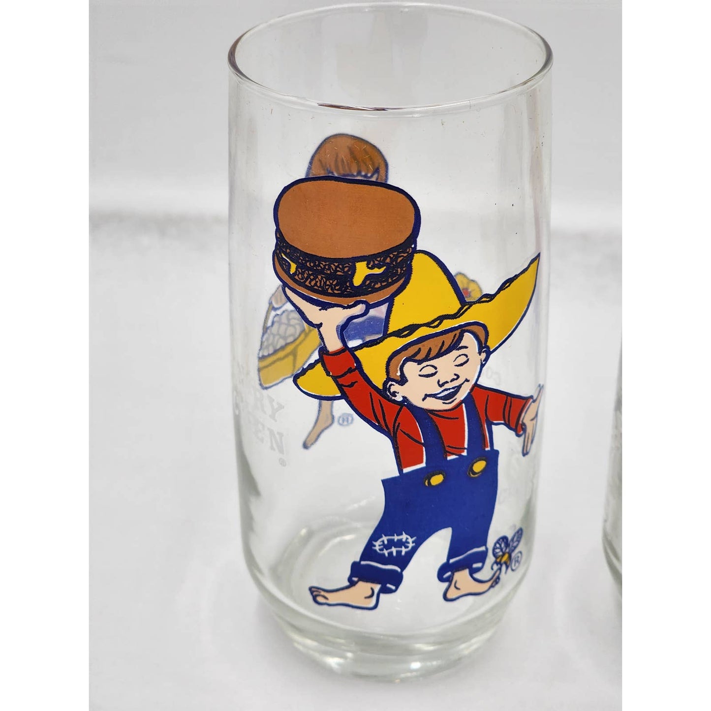 Vintage Pepsi Country Kitchen Set 4 Country Gal Country Boy Drinking Glasses