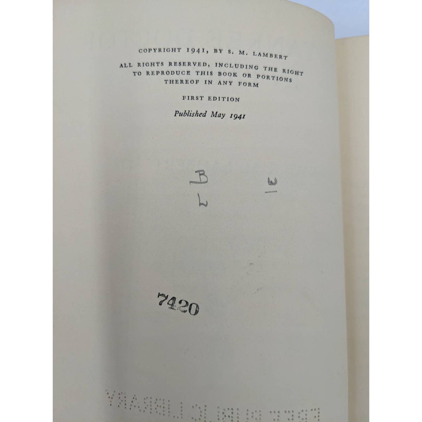 A Yankee Doctor In Paradise By S.M. Lambert, M.D. Vintage First Edition 1941