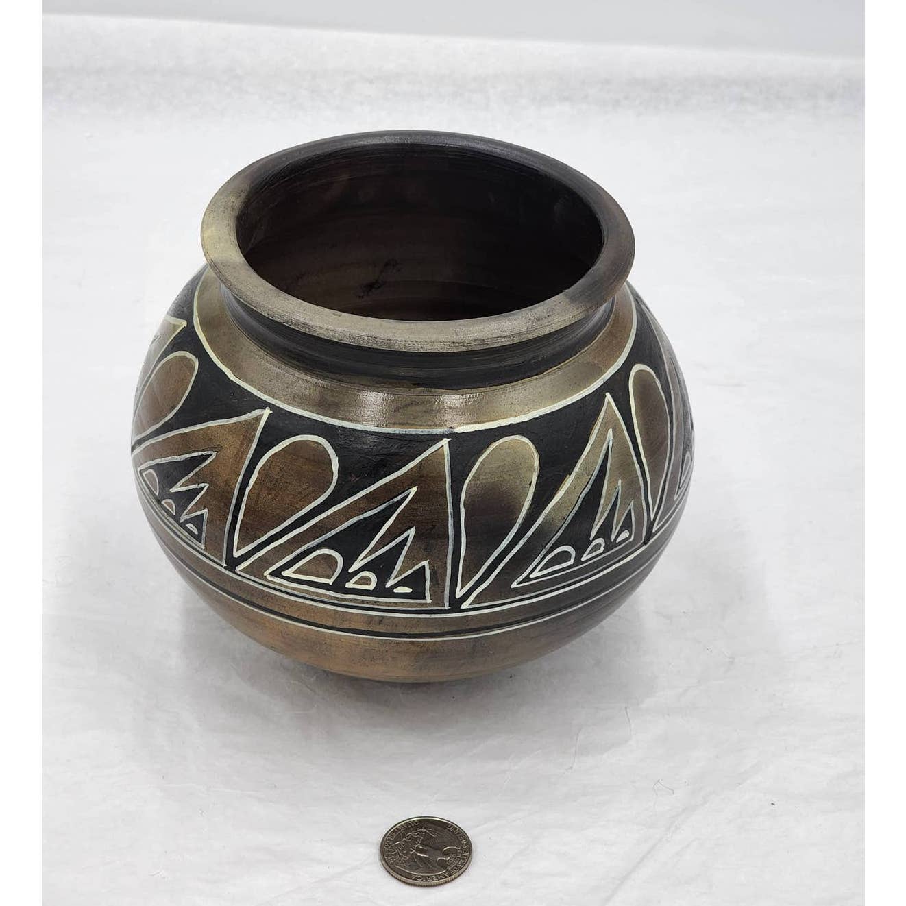 Native American Style Mid-East Chinese Ceramic Pottery Handformed Allen Omarzu