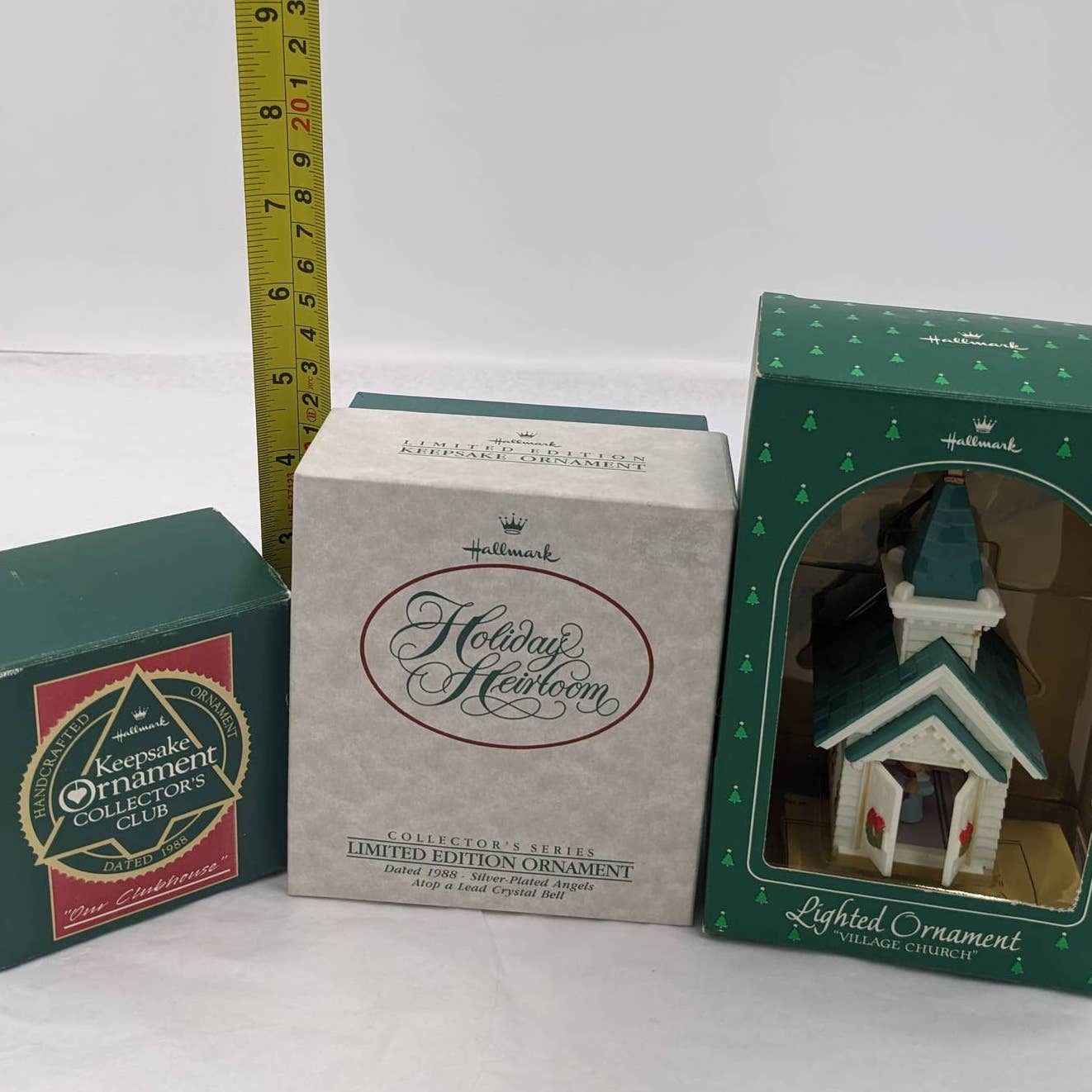 Hallmark Keepsake Ornaments Holiday Heirloom Village Church Clubhouse W/Box