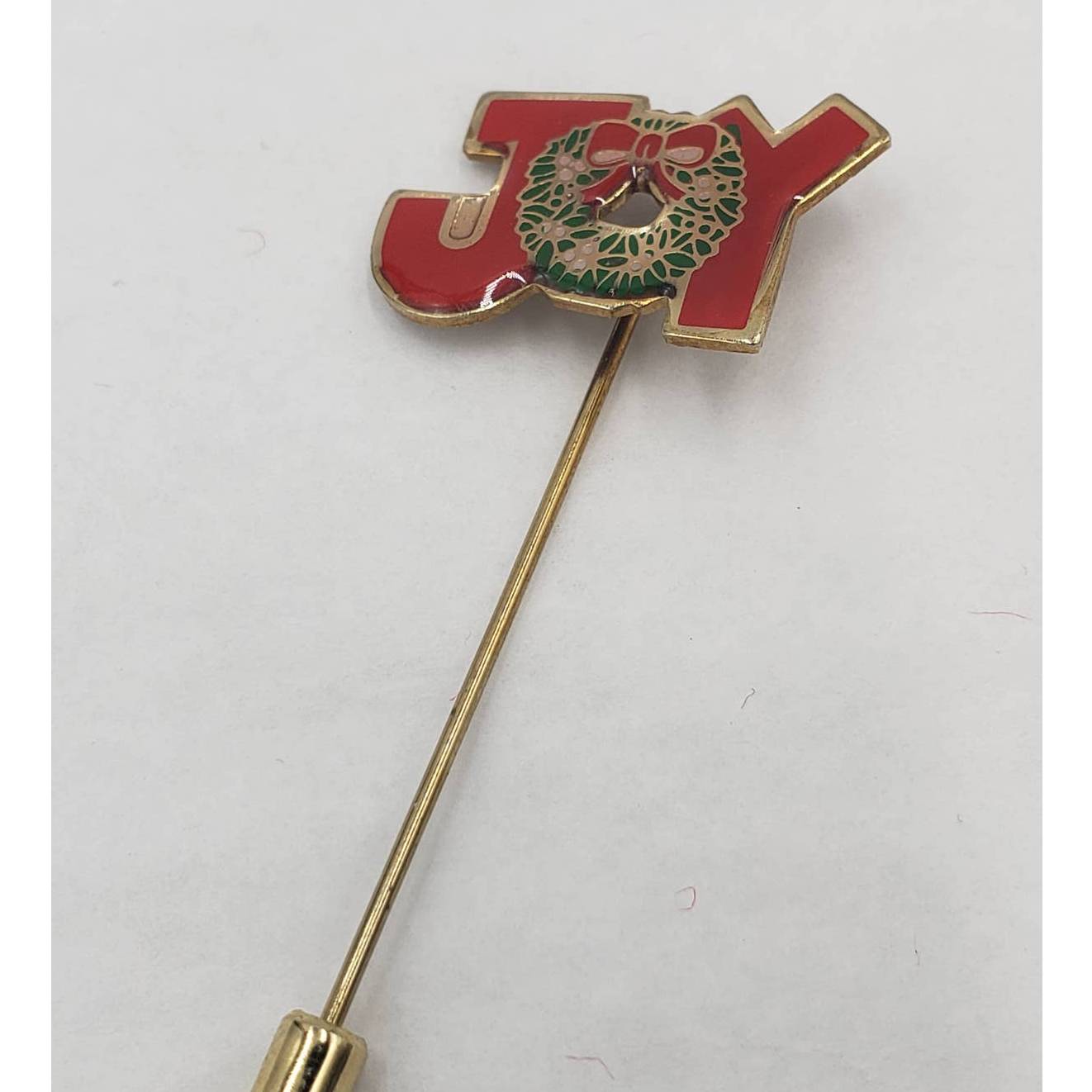 Merry Christmas Brooch Lot of 4 Joy Stickpin, Angel, Snowflake, Three Wise Man
