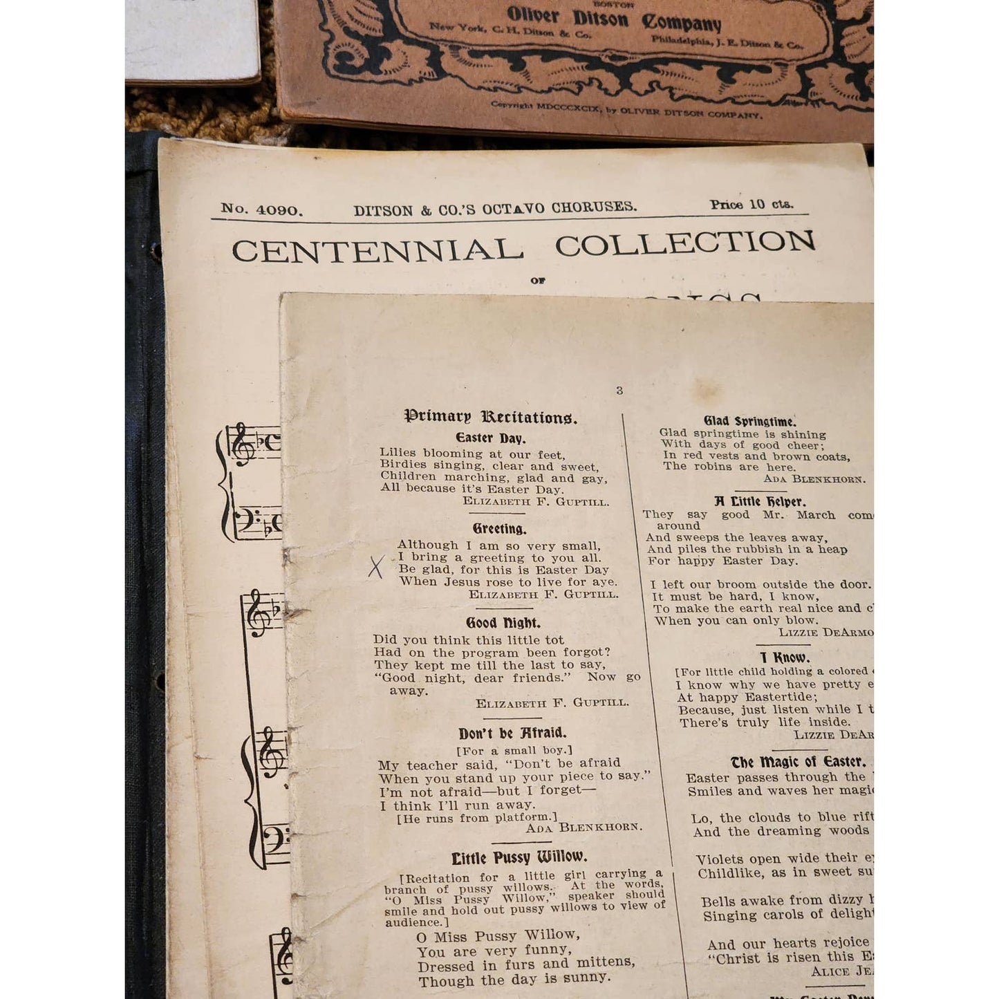 Fales Folio 1887 Binder Sheet Music And Imperial Orchestra Folio Antique Lot