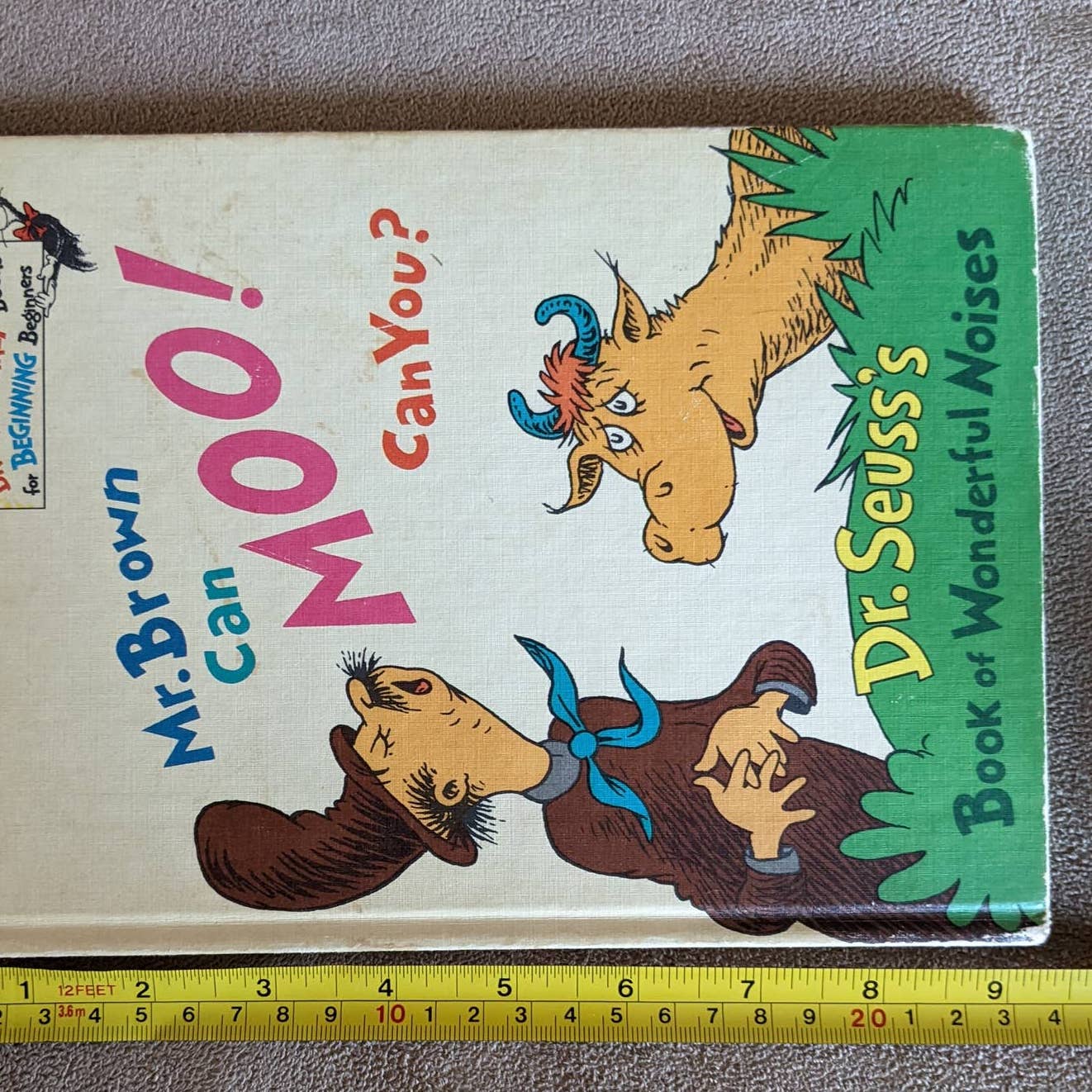 1970 Dr. Seuss Mr. Brown Can Moo! Can You? Wonderful Noises Book Club Edition