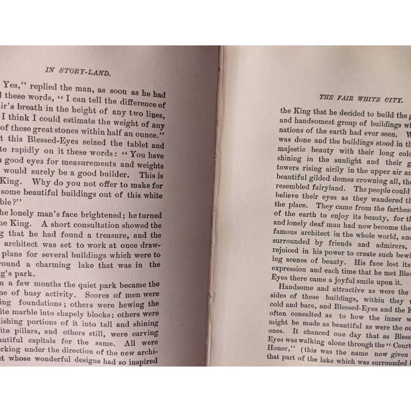 Vintage In Story Land Book Elizabeth Harrison Childrens Stories Written in 1895