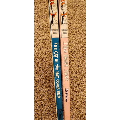 1958 Dr Seuss The Cat In The Hat Comes Back B-2 And 1968 The Best Nest B-51