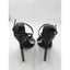 Fashion Nova Adjustable Ankle Strap Open Toe Black Heels Womes Size 7.5