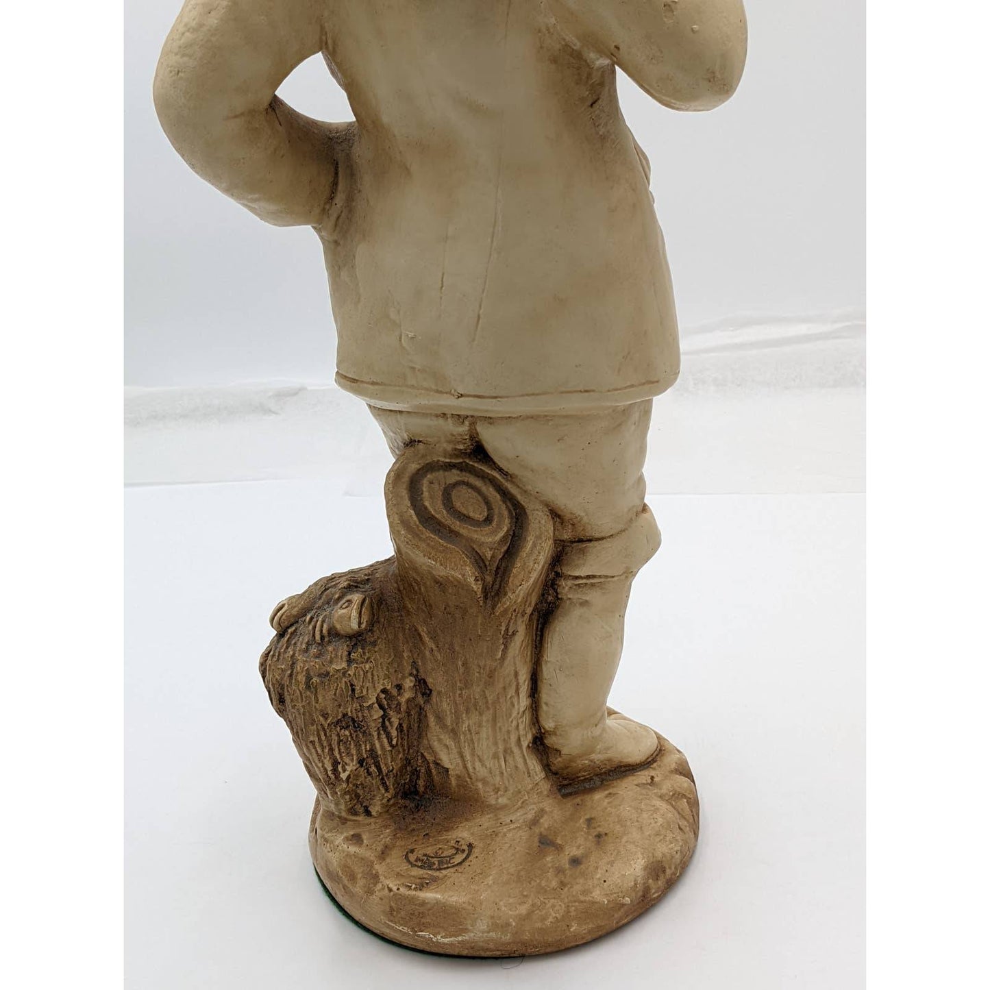 Vintage Marwal Ind Inc Chalkware Fisherman Couple Sculpture 18" Tall