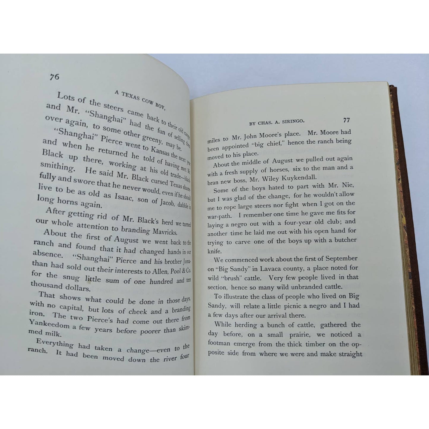 A Texas Cow Boy By Chas A. Siringo Vintage Autobiography Classics Old West