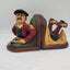 Peter Mook Golfer Book End "The Frustrated" Pair Set of Funny Whimsical Golfing