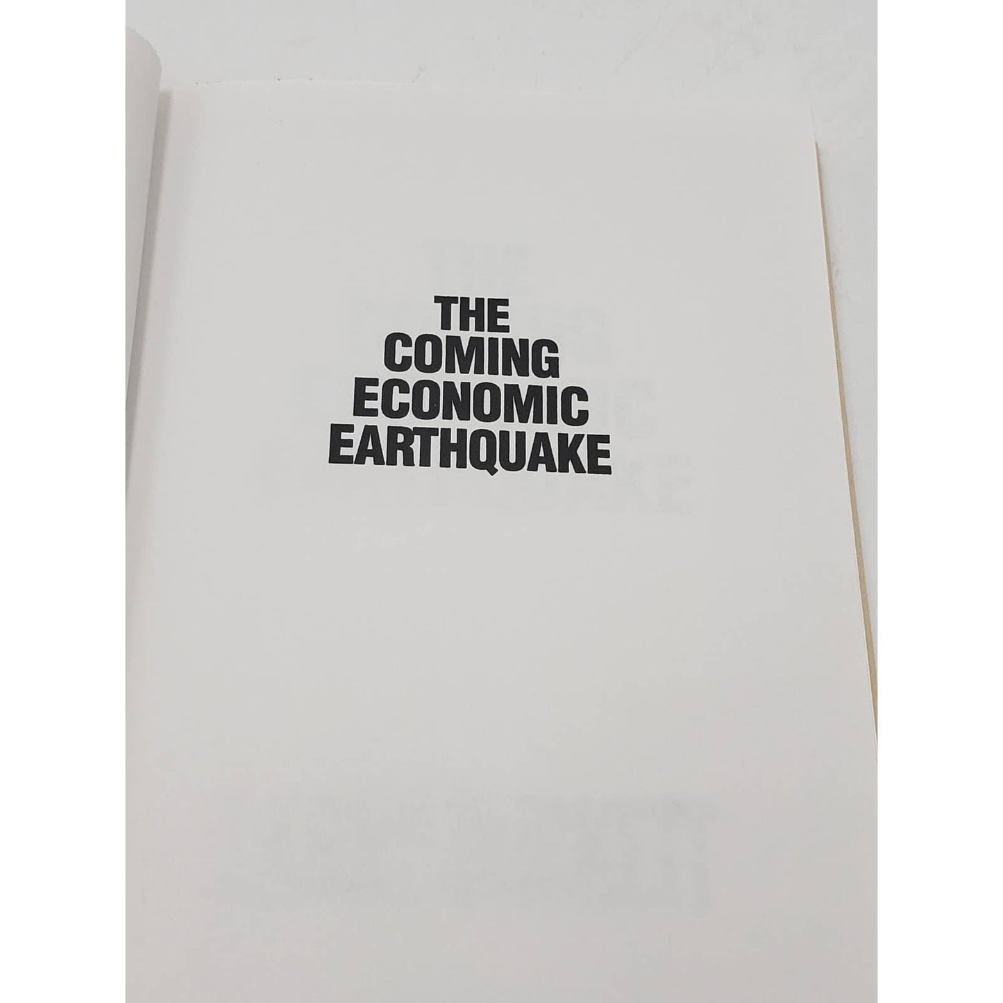 The Coming Economic Earthquake by Larry Burkett - How inflation affects people