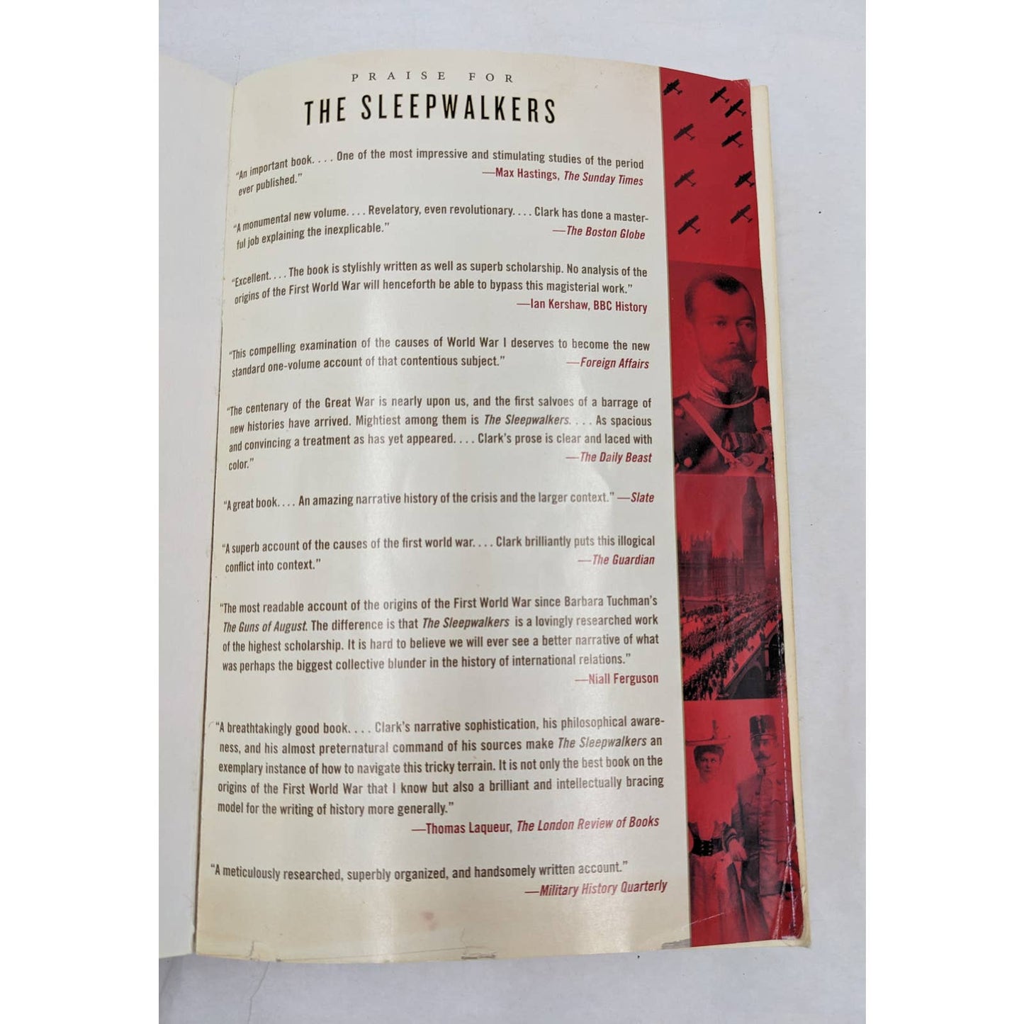 The Sleepwalkers How Europe Went To War In 1914 Christopher Clark WWI History