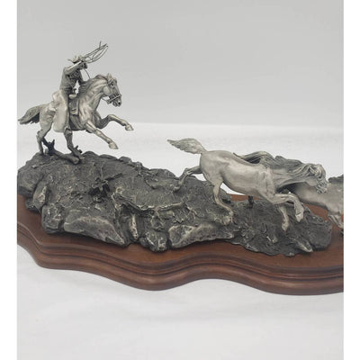 Chilmark Pewter Polland Mustanger Western Sculpture Limited Edition 734/2500