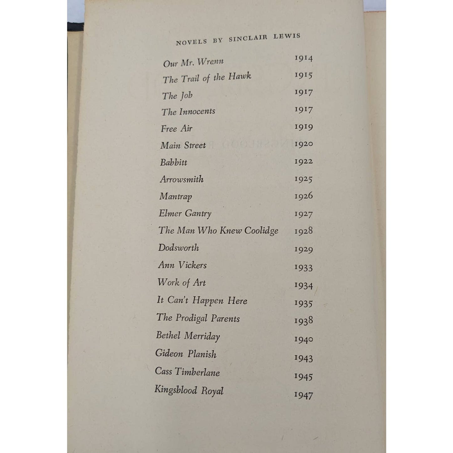 Kingsblood Royal By Sinclair Lewis Vintage Novel Early Printing 1947