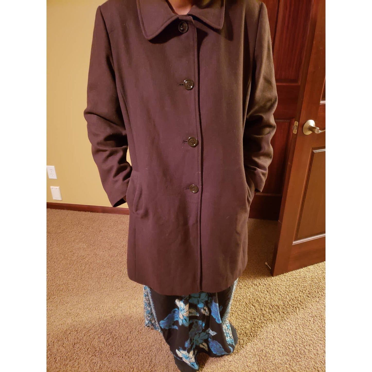 Vintage Womens Collection by Gallery Double Coat Size Large