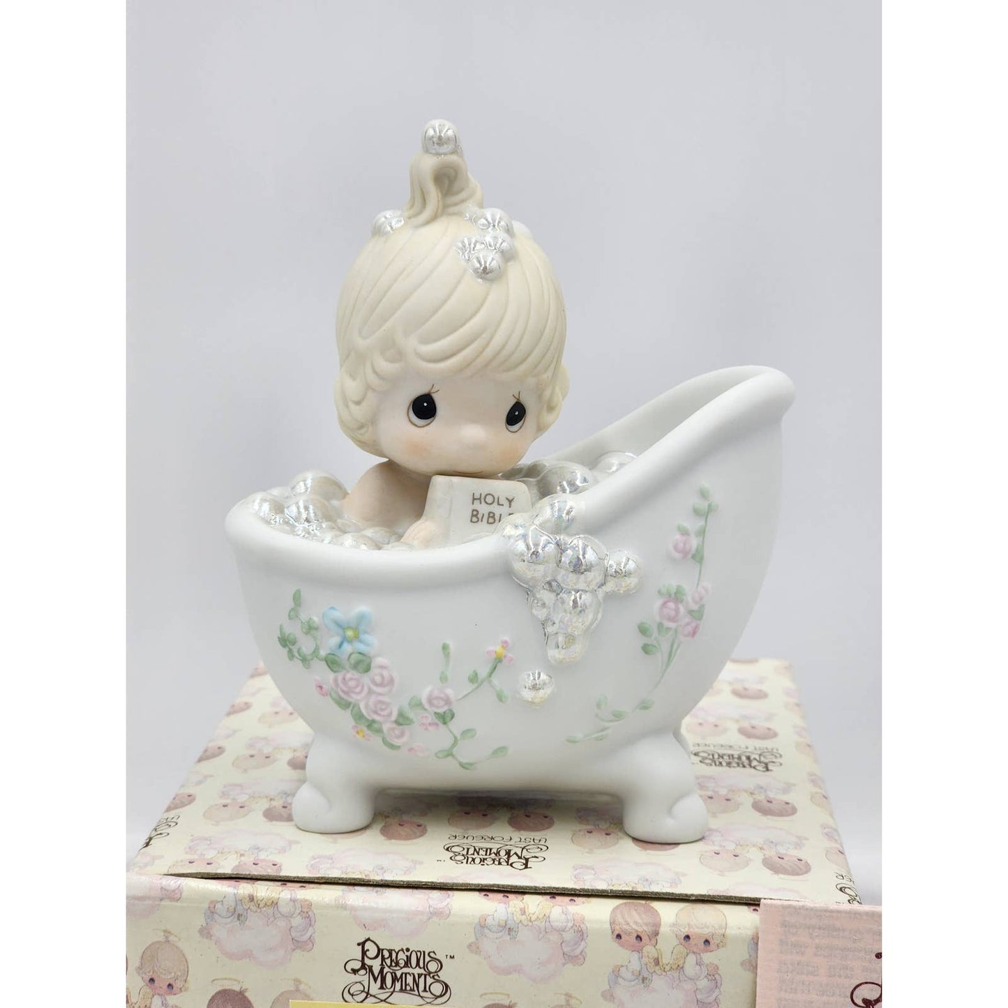 Precious Moments Figurine He Cleansed My Soul 100277 Christianity Box Tags