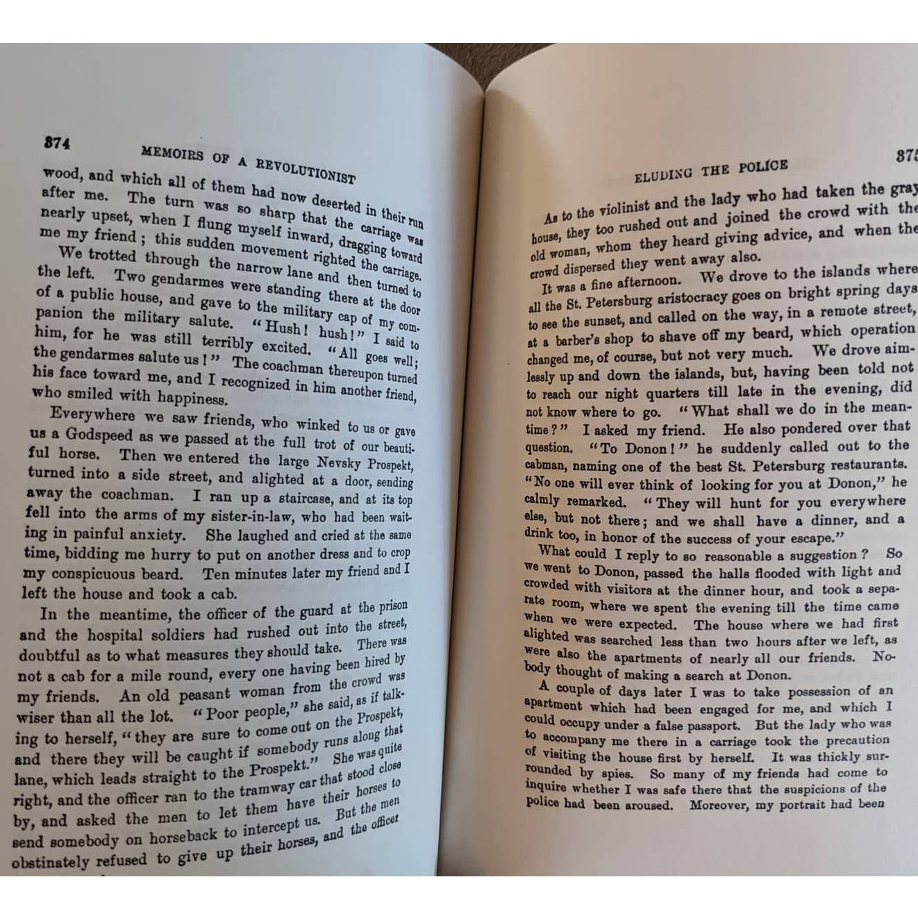 Memoirs Of A Revolutionist By Peter Kropotkin Reprint Paperback Autobiography