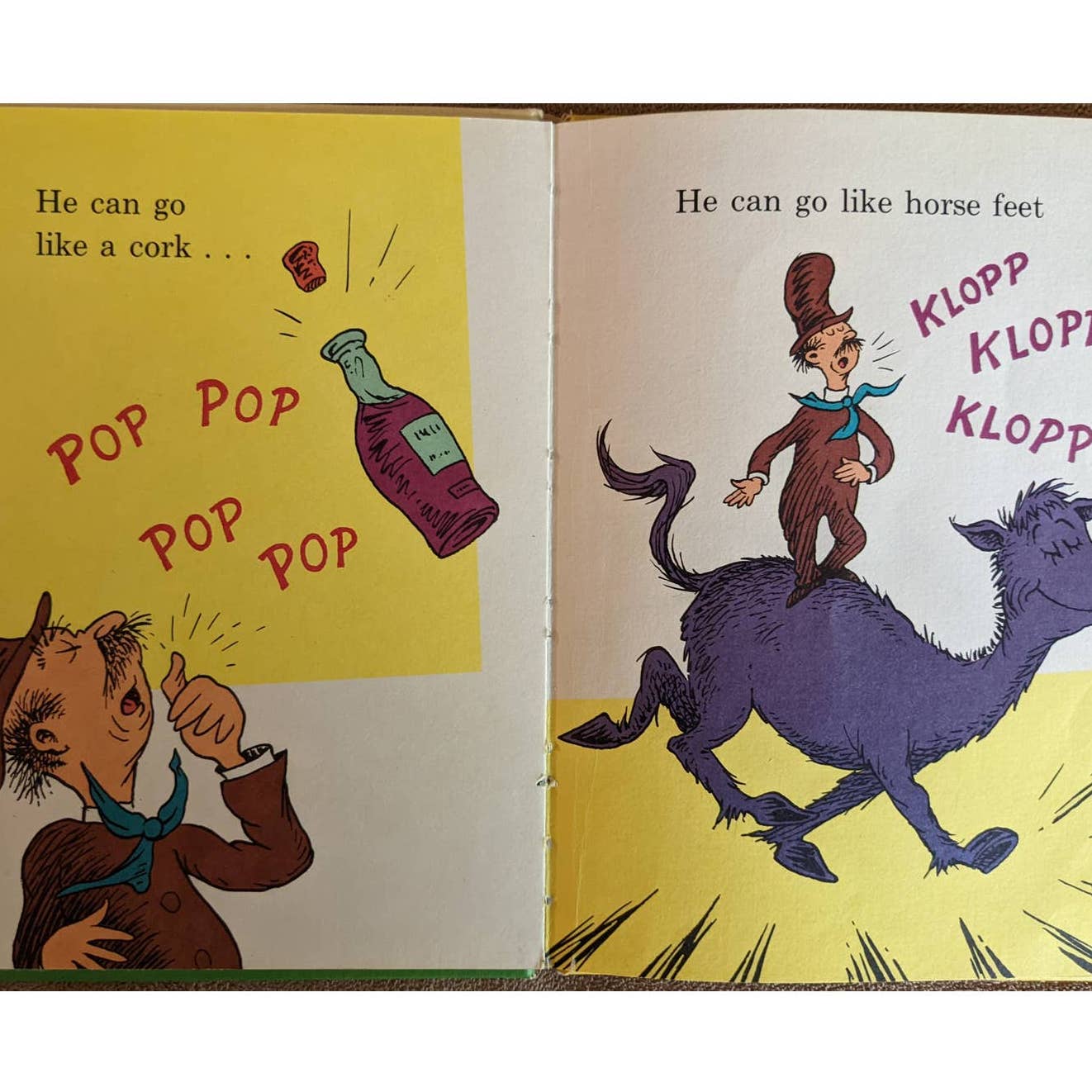1970 Dr. Seuss Mr. Brown Can Moo! Can You? Wonderful Noises Book Club Edition