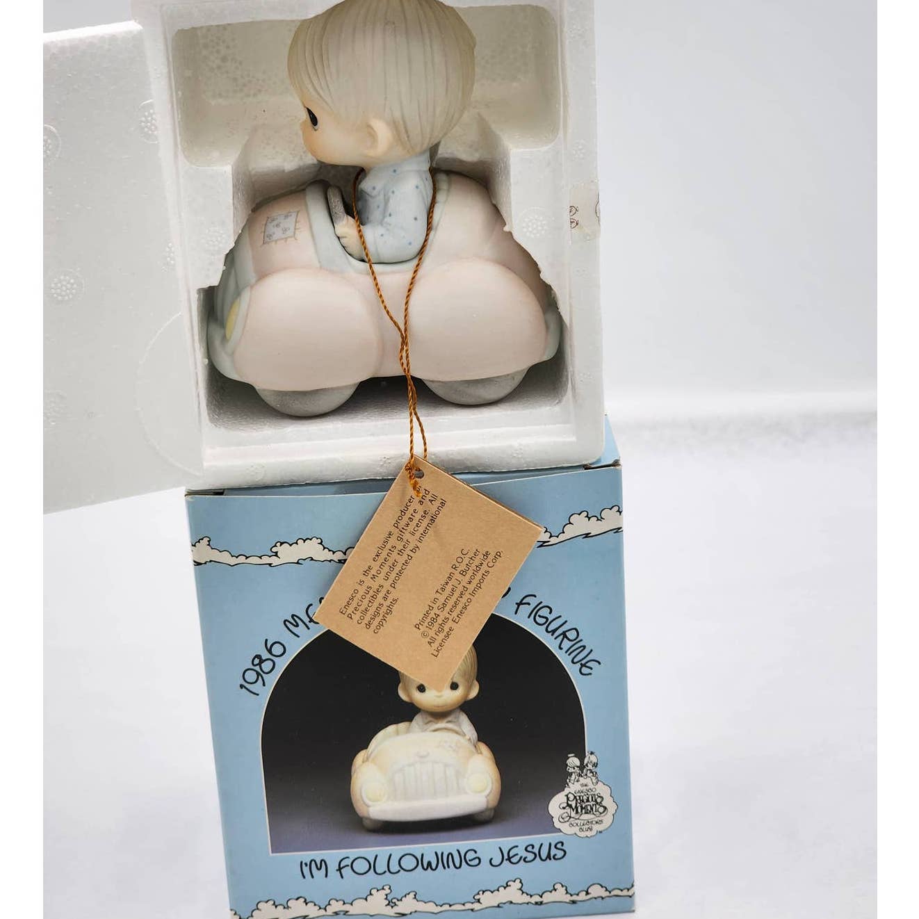 Precious Moments I'm Following Jesus 1986 Members Only PM-862 Vintage Box Tags