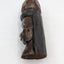 Vintage Jamaica Wooden Carved Bust Figurine Pair Female And Bearded Male 9" Tall
