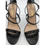 Fashion Nova Adjustable Ankle Strap Open Toe Black Heels Womes Size 7.5