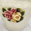Jade Porcelain 3D Rose Floral Pitcher Set of 2
