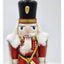 Nutcracker Christmas Drummer White Cape Vintage Wooden 13"