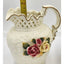 Jade Porcelain 3D Rose Floral Pitcher Set of 2