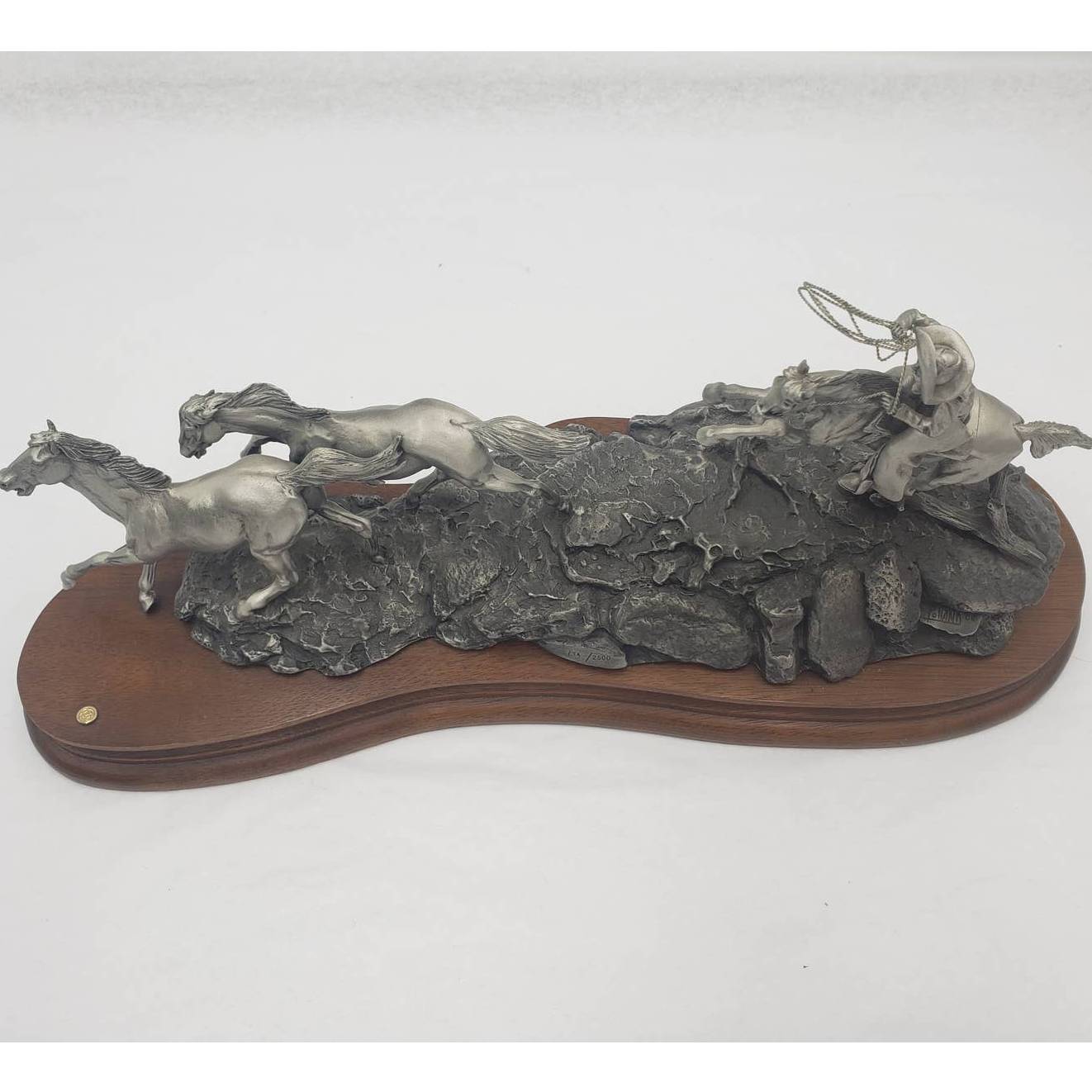 Chilmark Pewter Polland Mustanger Western Sculpture Limited Edition 734/2500