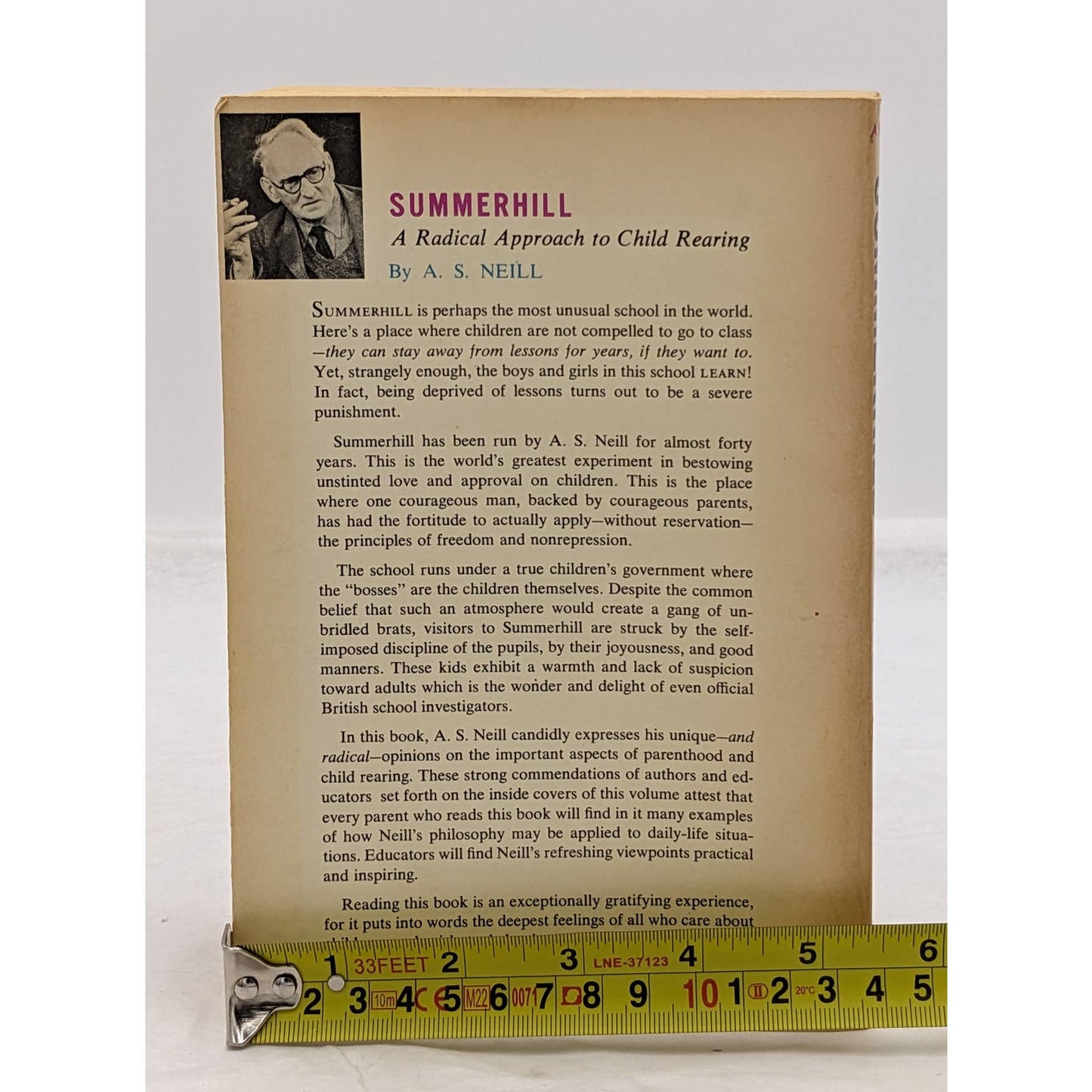 SummerHill A Radical Approach To Child Rearing 1960 Paperback By A.S. Neill