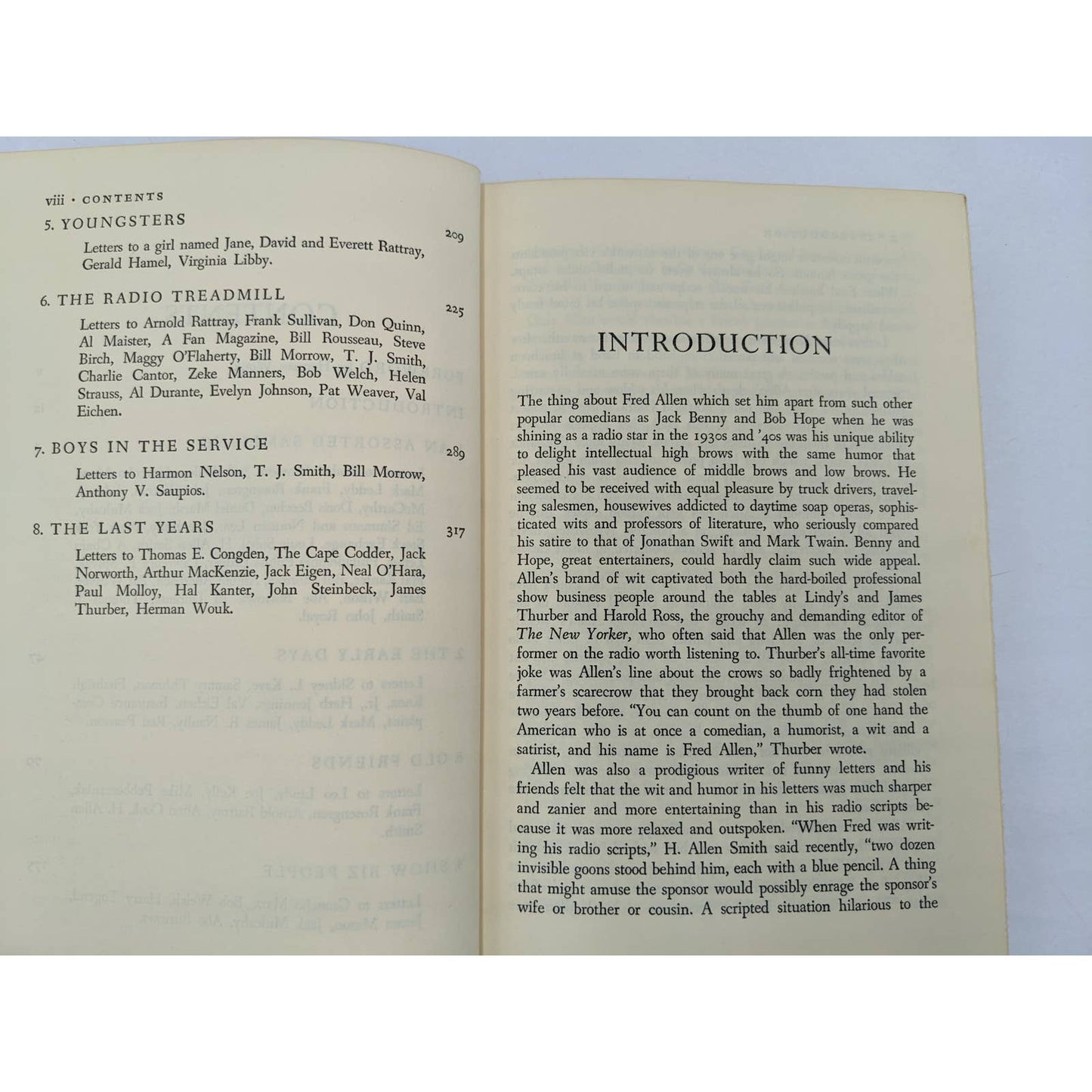 Fred Allens Letters Edited By Joe McCarthy First Edition Vintage 1965