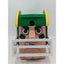 Football Player In Helmet Decoration Wooden Green Yellow Bird Feeder Piggy Bank