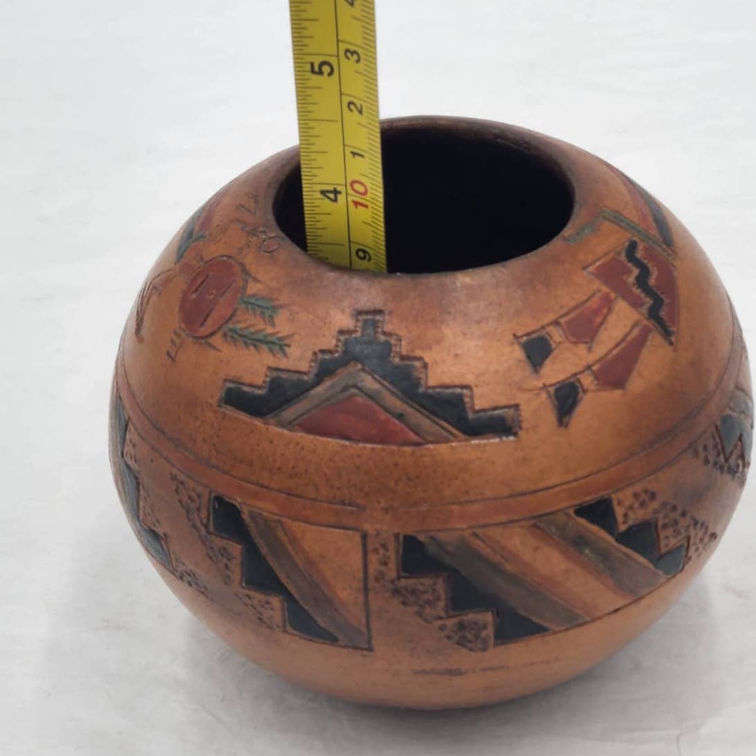 Ken Williams Native American Navajo Pottery Ye'i Holy Person Rainbow Guardian